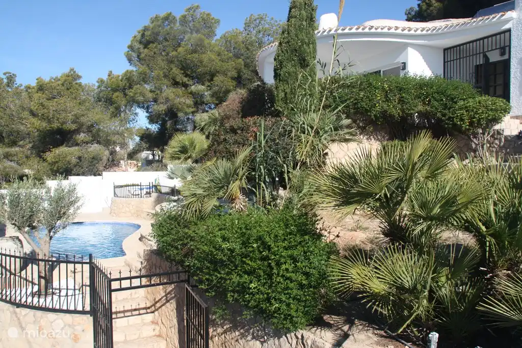 Prachtige tuin met tuinverlichting