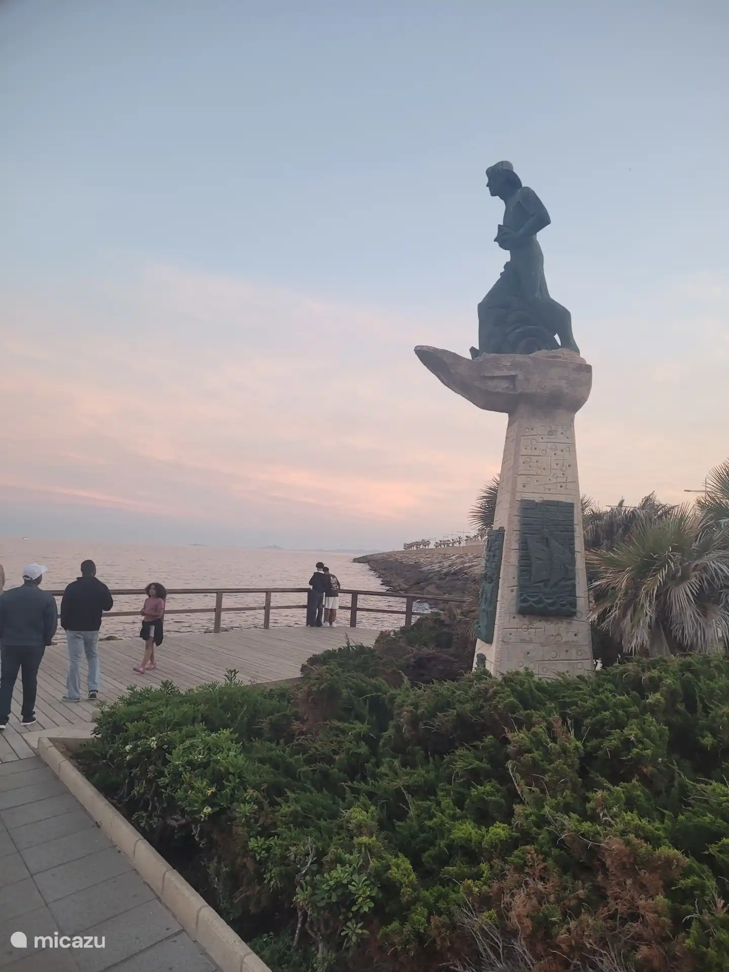 Torrevieja boulevard in the evening