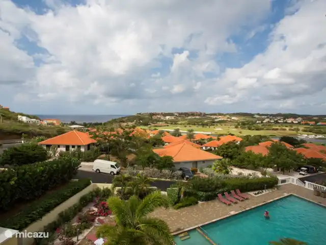 Blue Bay Zeezicht Appartement huren in Curaçao, Curacao-Midden, Blue Bay - appartement Het uitzicht vanaf het balkon