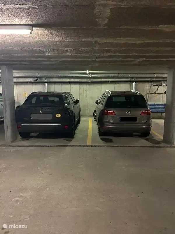 two private parking spaces in the underground garage.