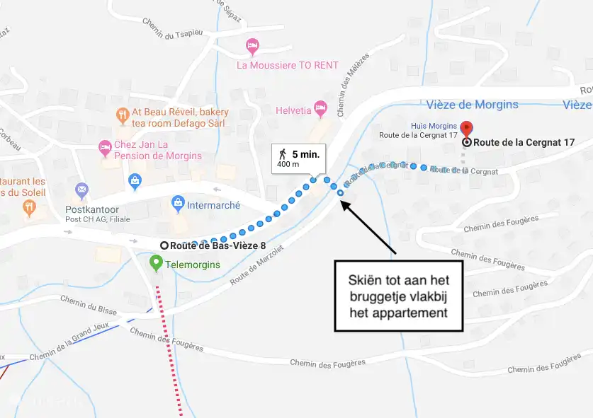 within walking distance of the elevator