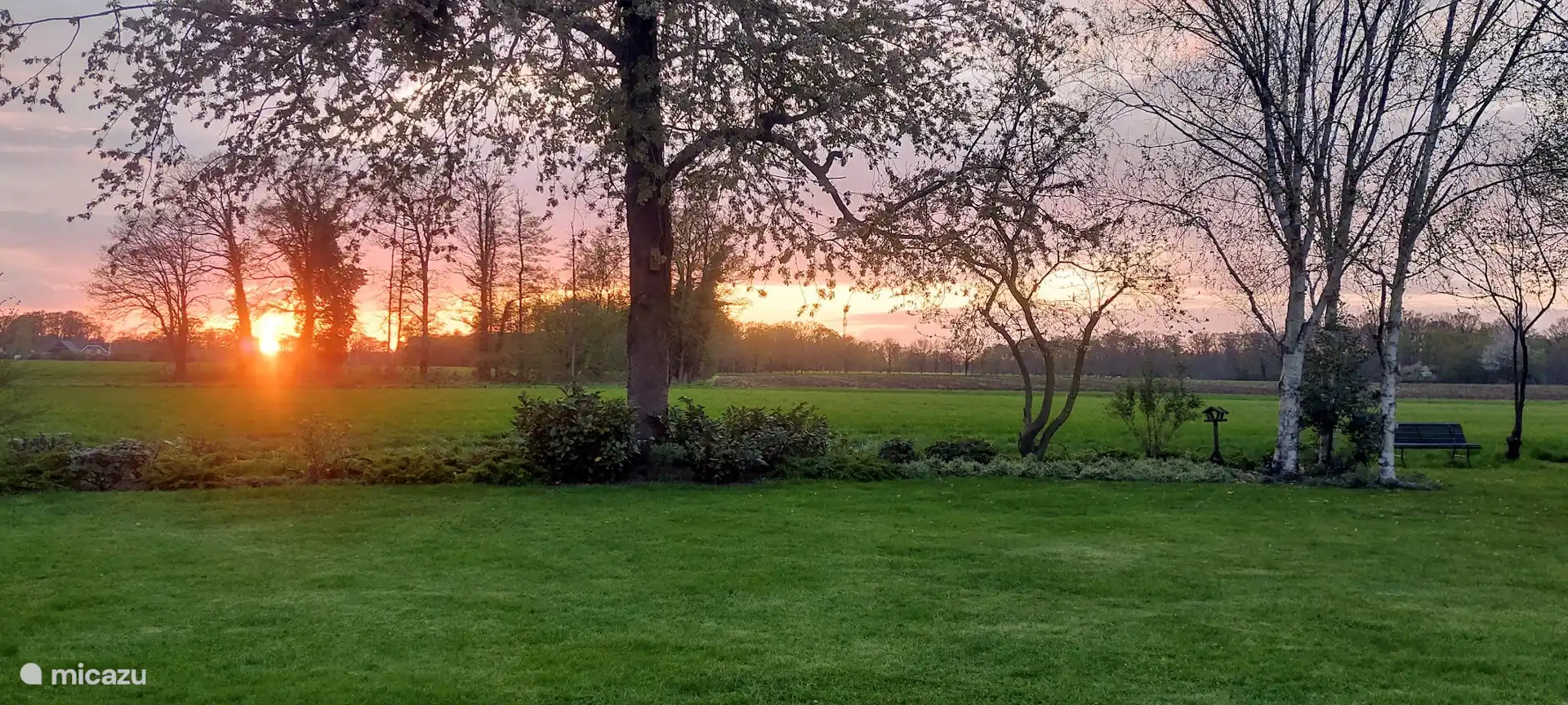 Un magnifique coucher de soleil.