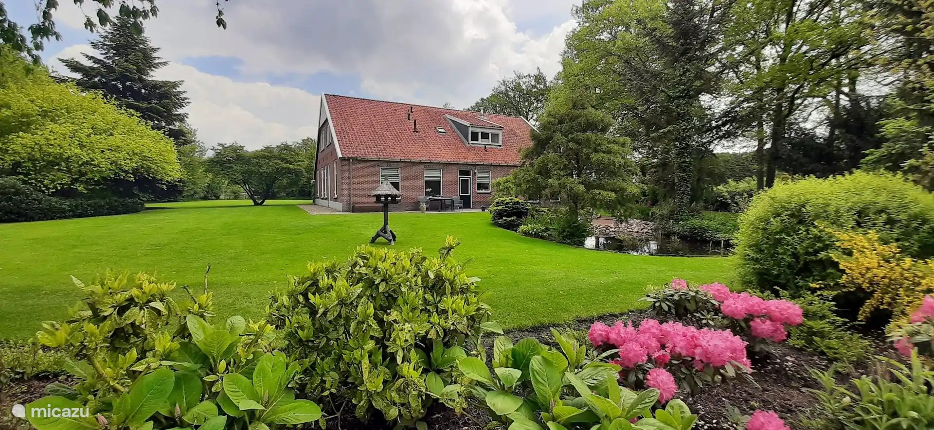 La maison de vacances du jardin.