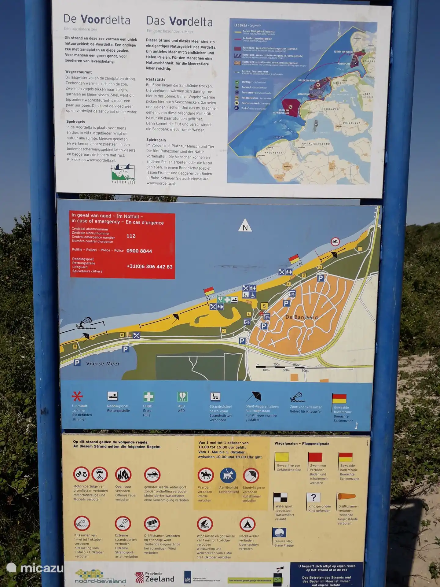 Der Strand von Banjaard und die Regeln