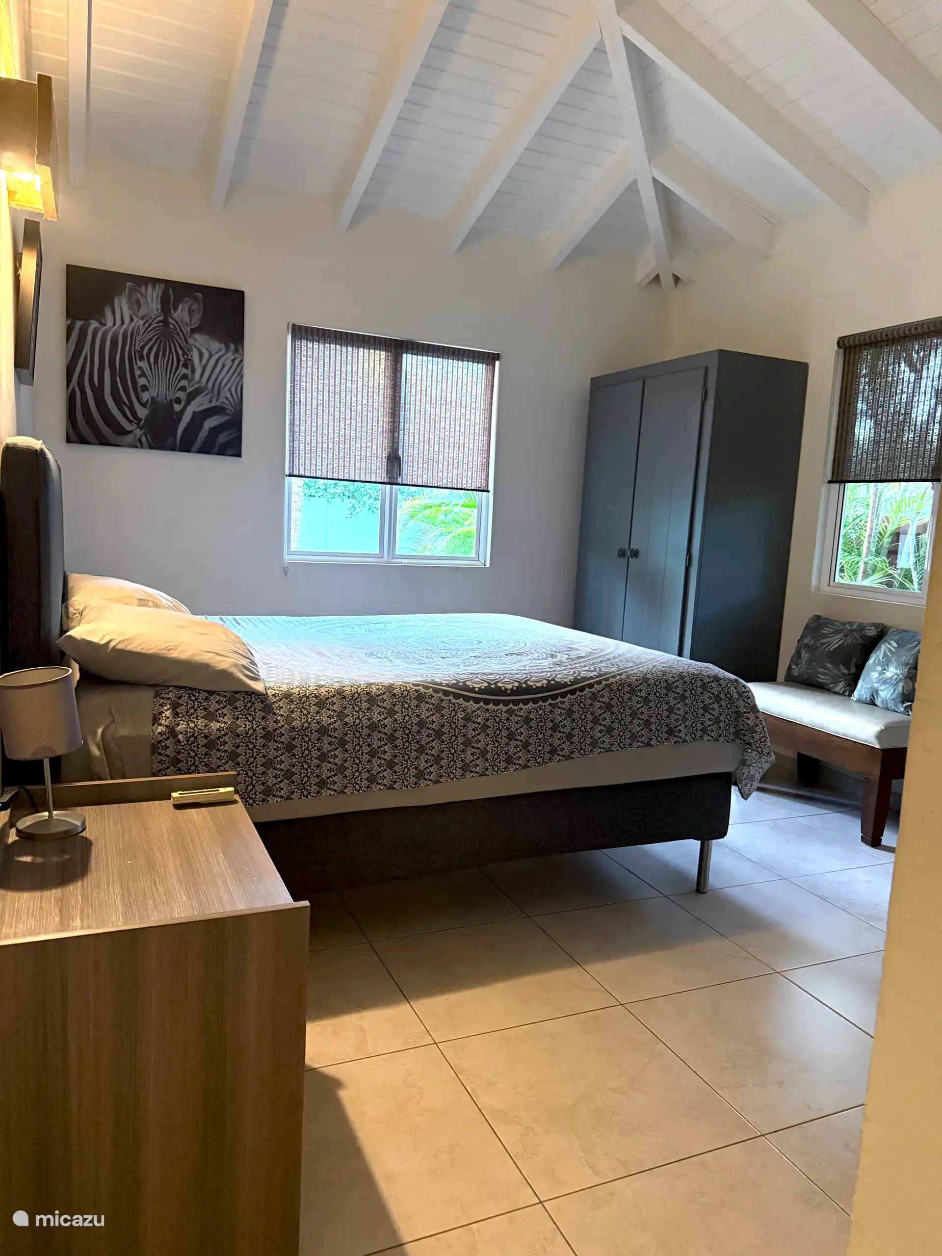 Slaapkamer 1 met airco