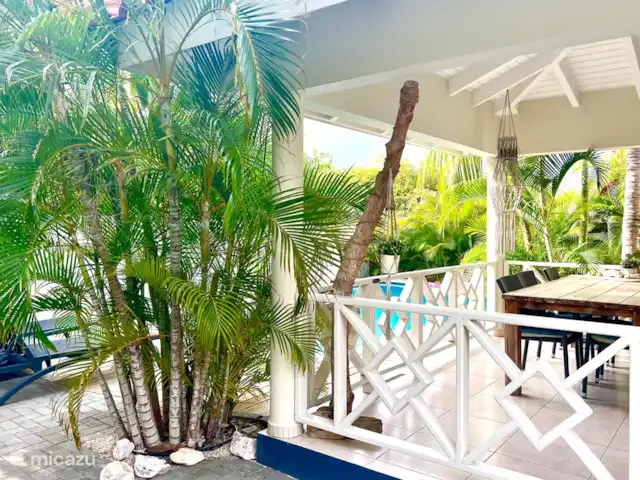 Villa Locabana Curaçao | Curaçao, Banda Ariba (est), Jan Thiel - villa Jardin tropical avec douche extérieure