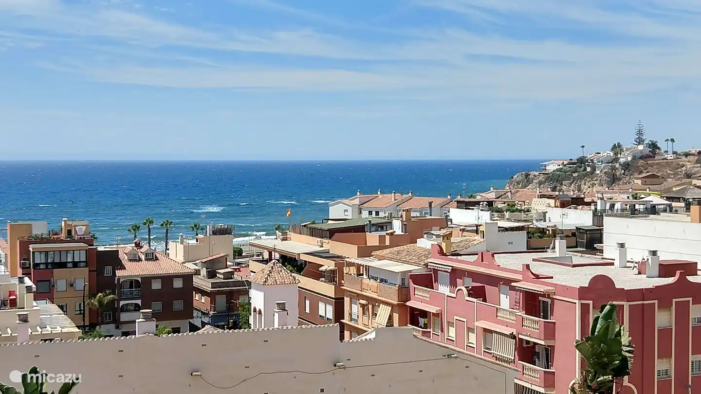 Unser Blick über das Dorf und den Strand