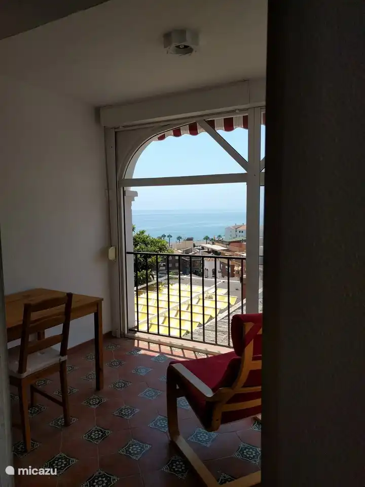 Die Loggia mit Aussicht.