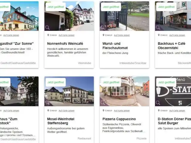 Wandelen, Duitsland, Moezel, Enkirch, appartement Moselglück - appartement Moselsteig Restaurantjes en afhaalmogelijkheden in Enkirch