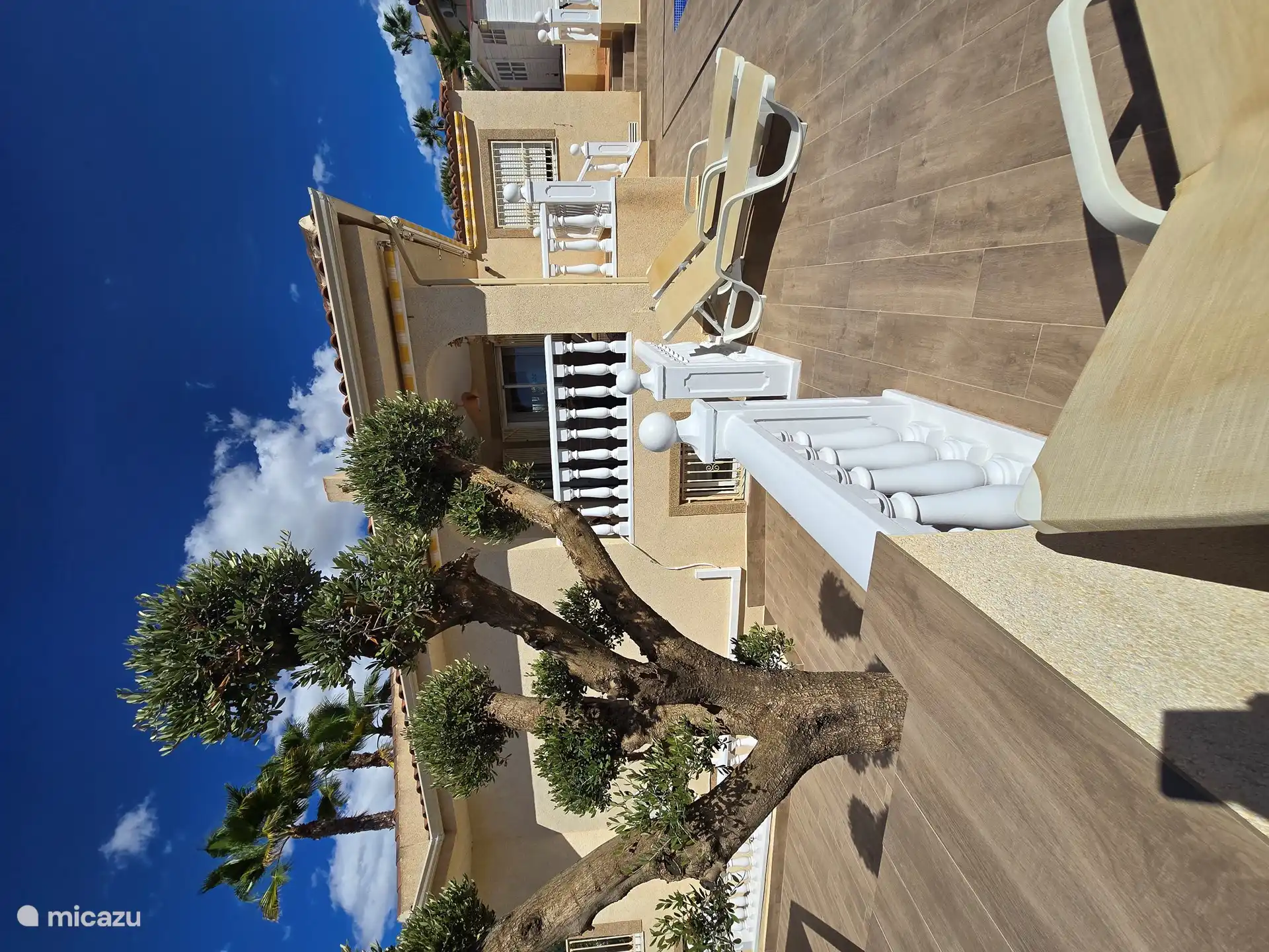 Mucho espacio alrededor de la piscina para los amantes del sol y la sombra. Preciosas tumbonas disponibles.