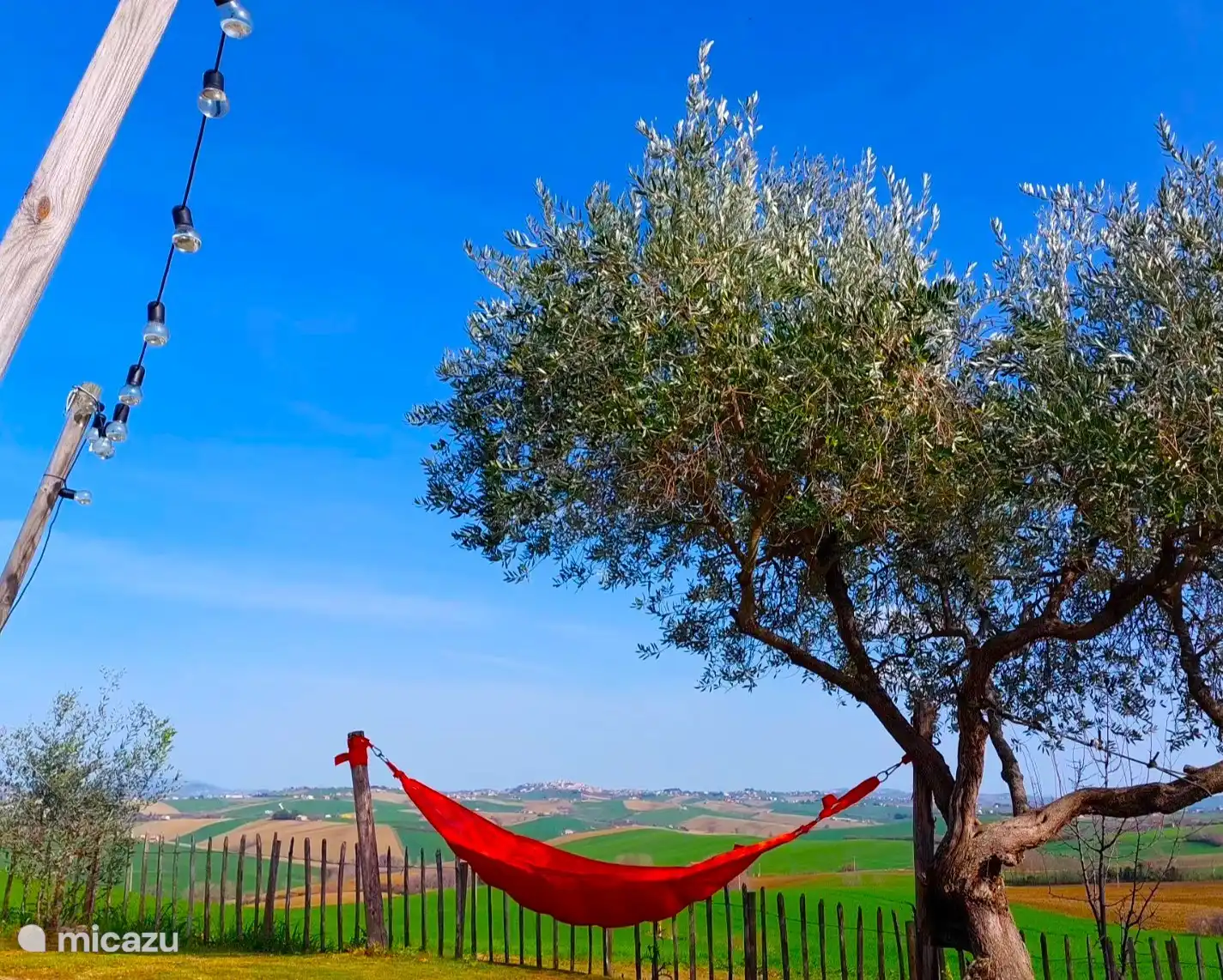 Fatboy-Hängematte mit schöner Aussicht