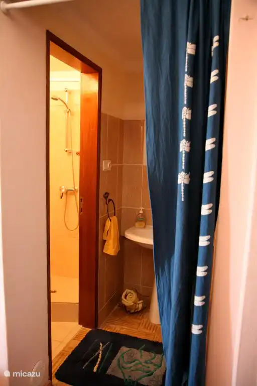 Eine sehr schöne Dusche für Schlafzimmer 3 ist nicht en suite und befindet sich mit separatem Eingang neben der Toilette.