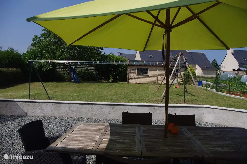 Terrace overlooking the garden