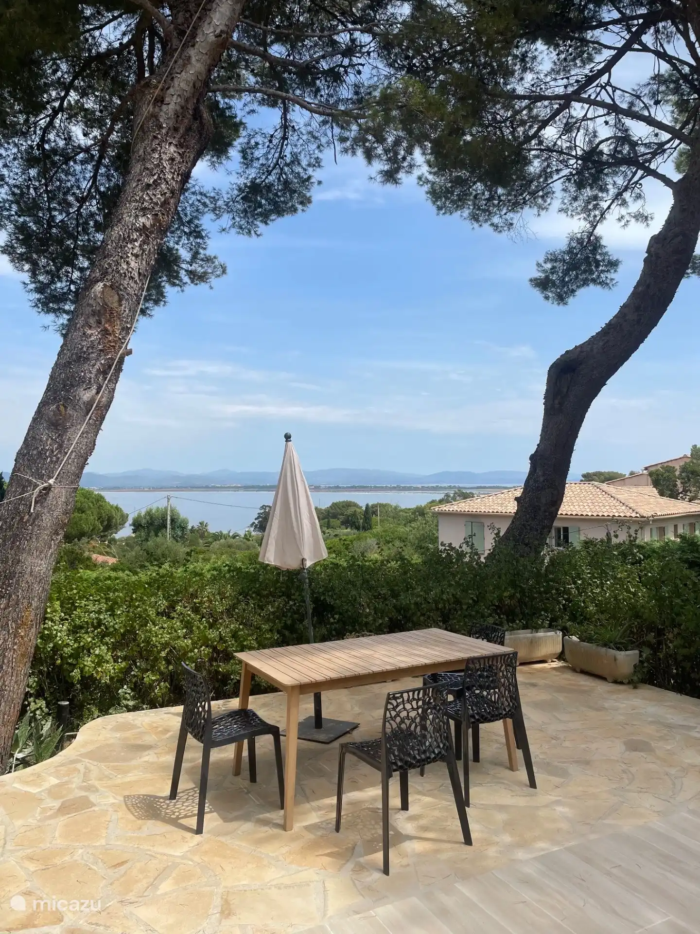 View towards Route du Sel from the terrace.