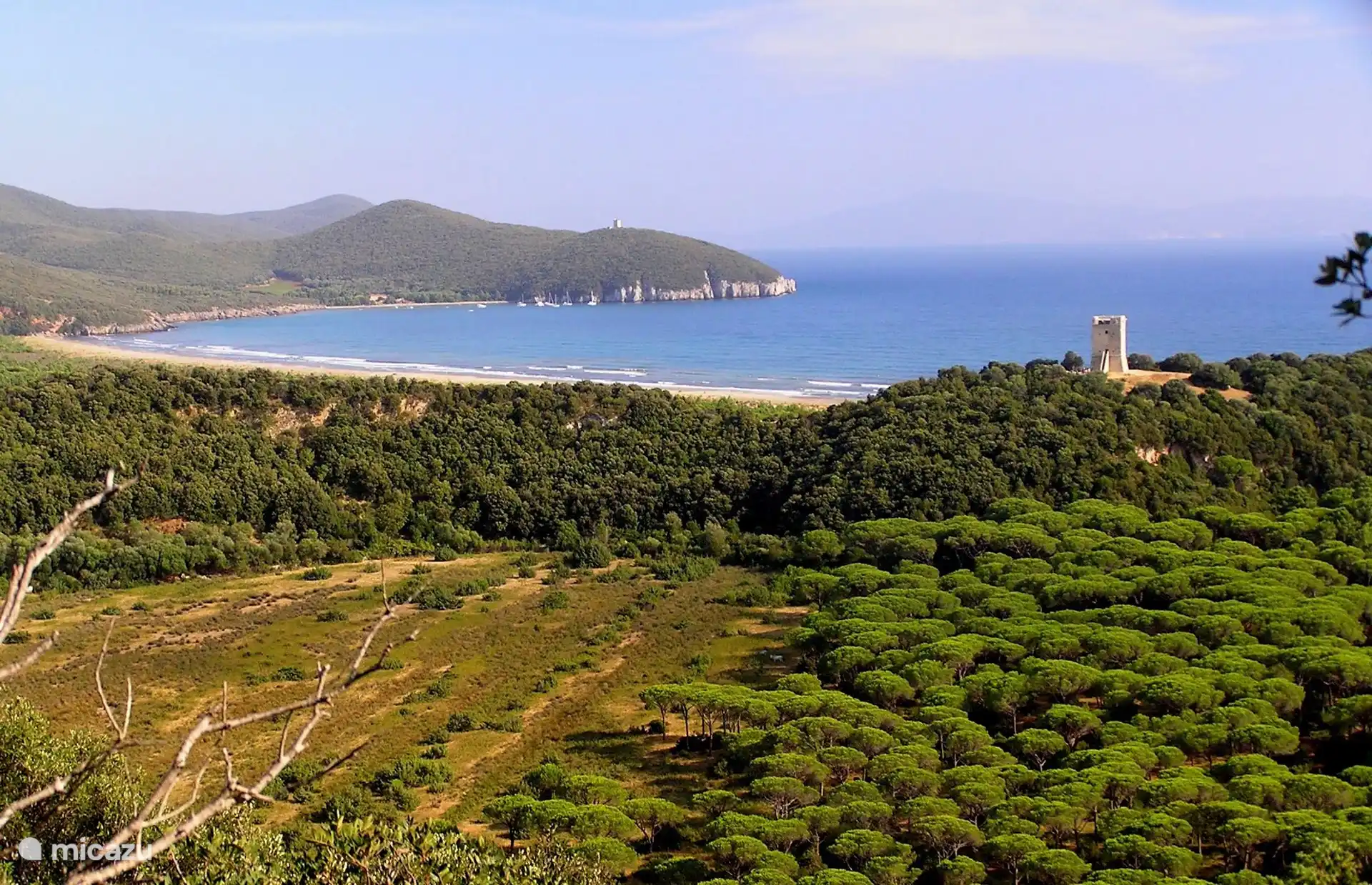 The beautiful beach of Alberese, an hour away