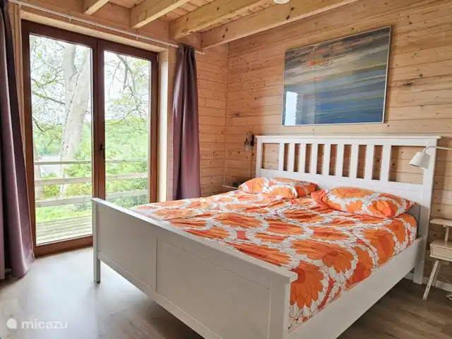 Ardennes Grande terrasse WIFI Vue | Belgique, Ardennes, Villers-Sainte-Gertrude - maison de vacances Chambre au rez-de-chaussée avec portes-fenêtres donnant sur la terrasse