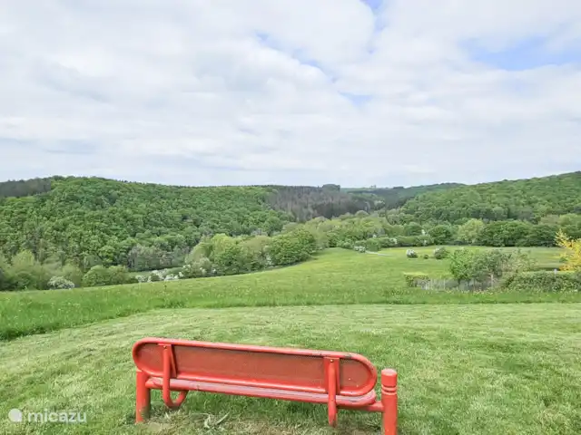 Ardennes Grande terrasse WIFI Vue | Belgique, Ardennes, Villers-Sainte-Gertrude - maison de vacances Vue depuis le jardin