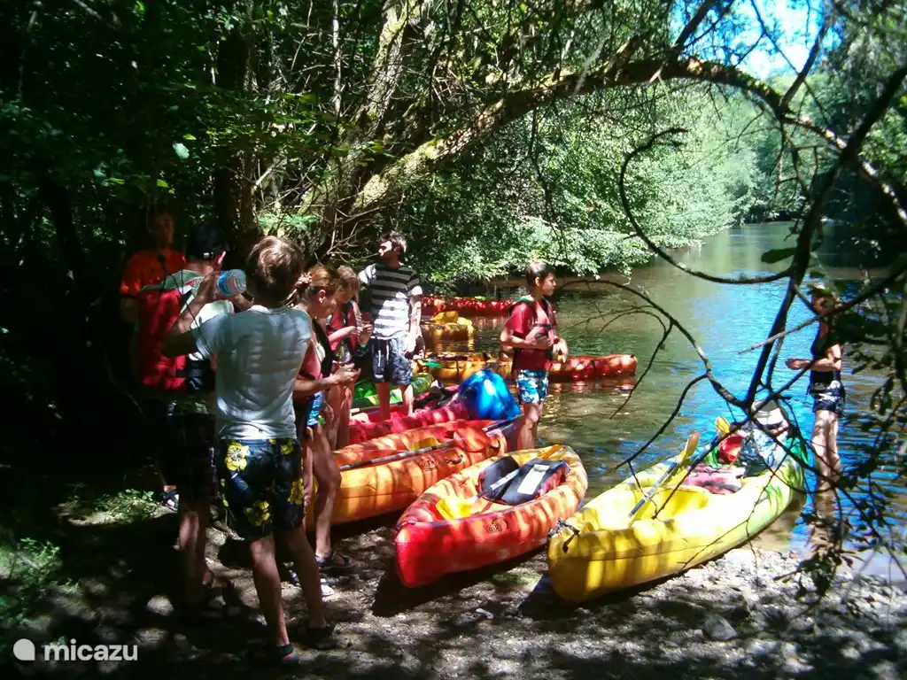 Kajak fahren auf der Vézère