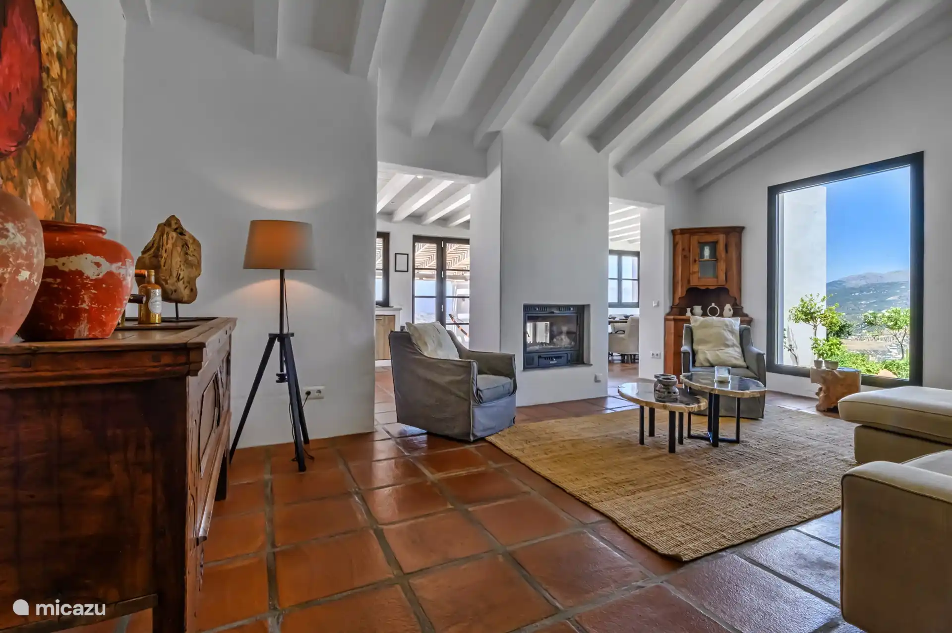 Wohnzimmer mit Panoramablick