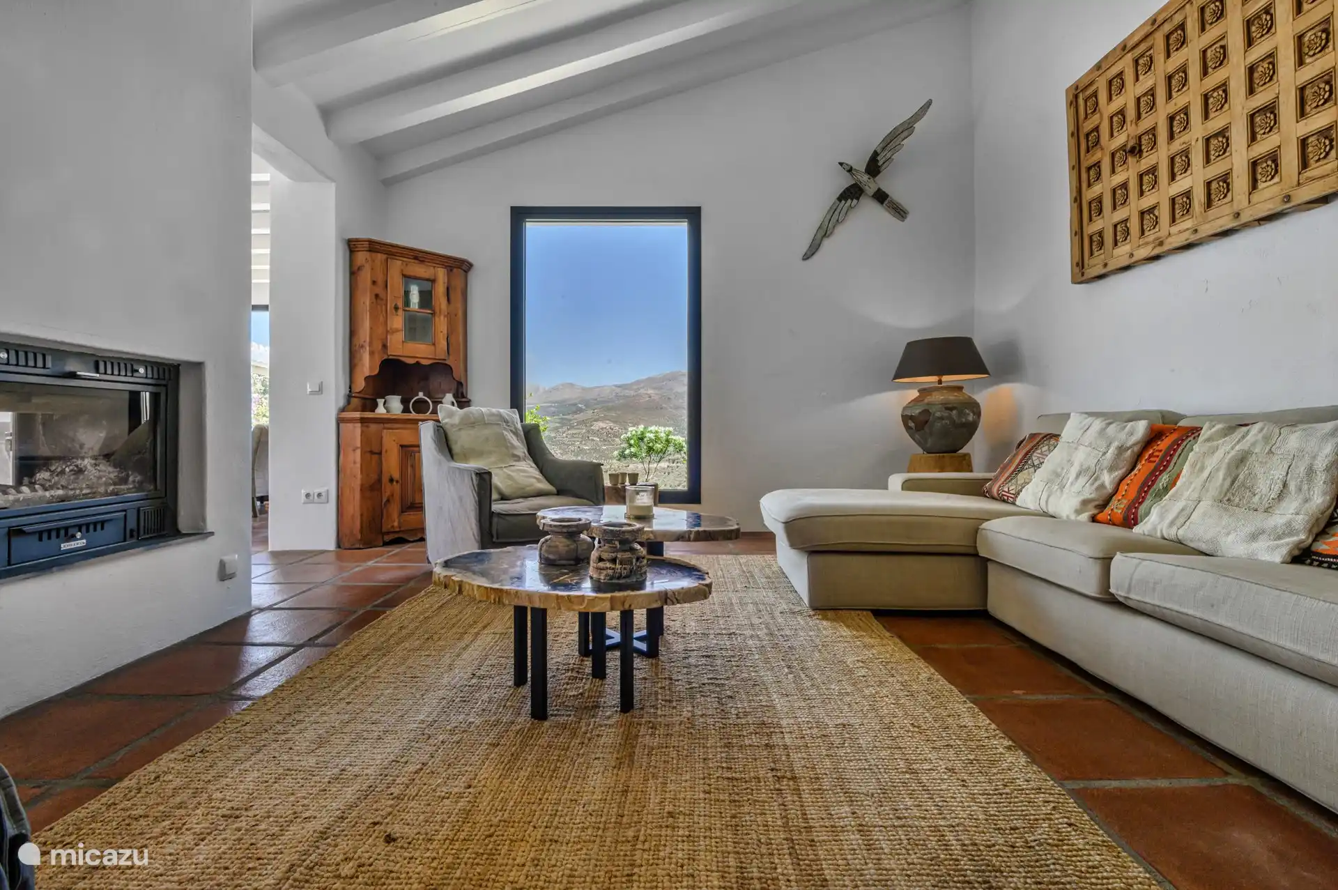 Wohnzimmer mit Panoramablick