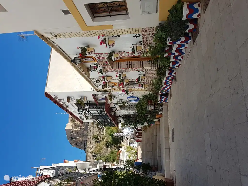 Old center of Alicante with view on castle (via the elevator is also possible)