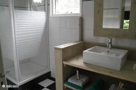 Vakantiehuis Nederland, Gelderland, Putten chalet Maheki badkamer