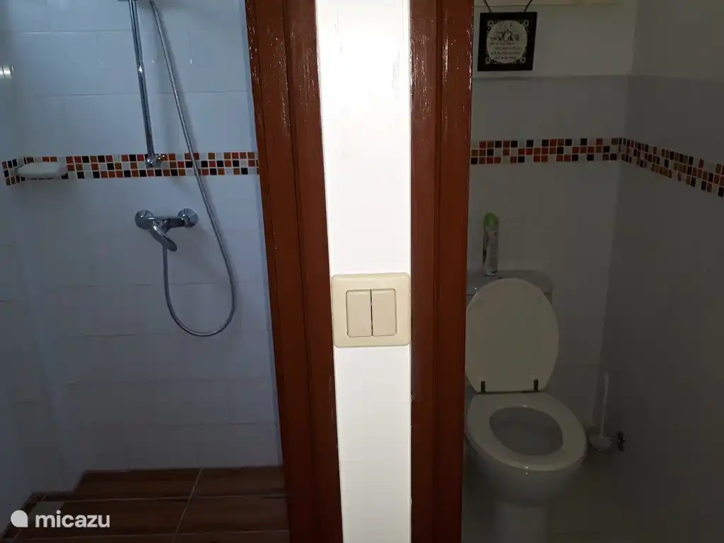 Cuarto de baño y ducha separados.