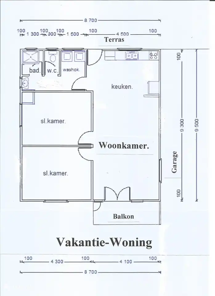 Mapa de casas de vacaciones.