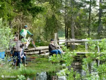 natural lake close by Etang swimming fishing, walking through the woods along the lake