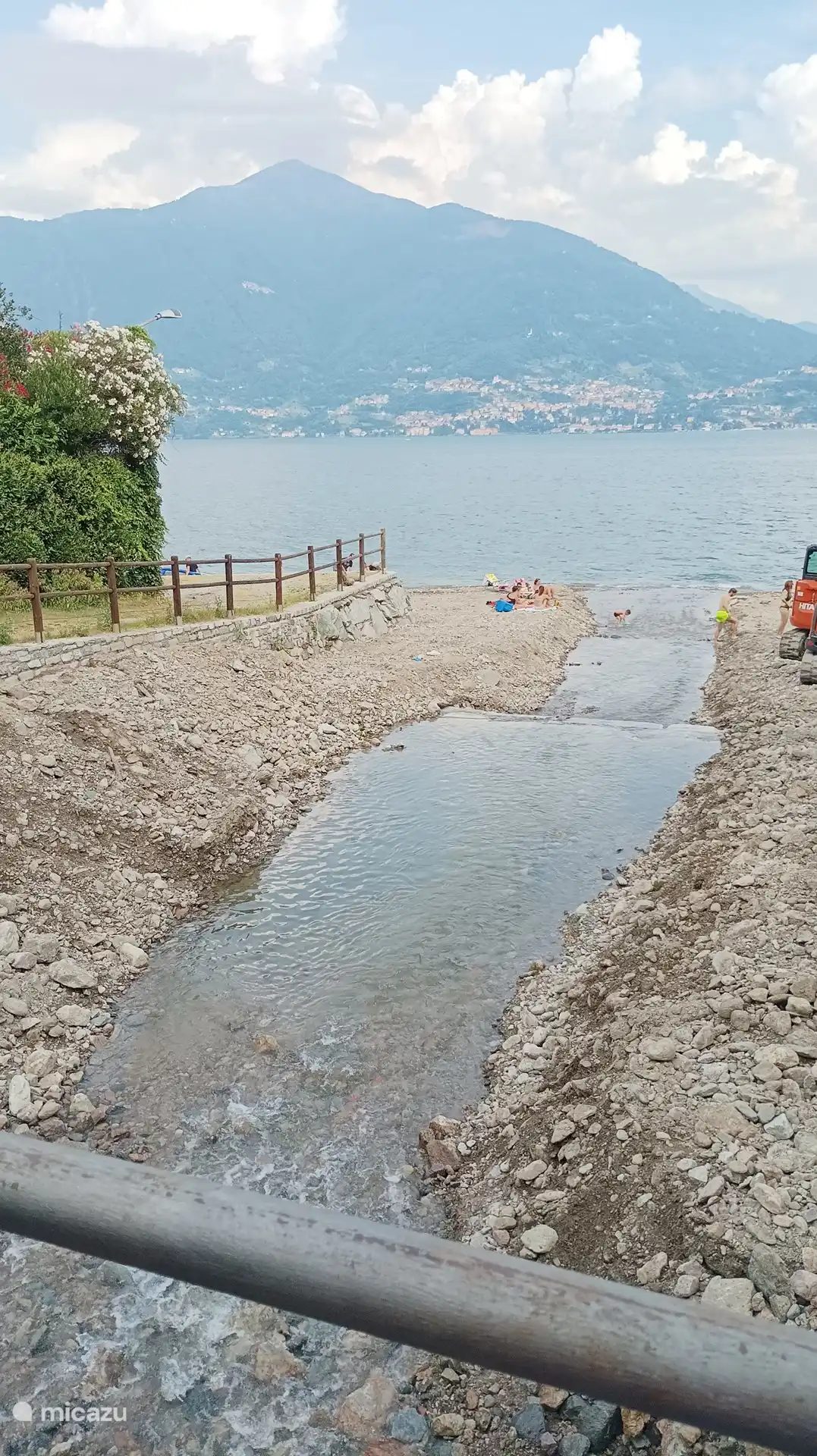 El río Serio fluye siempre hacia el lago de Como.