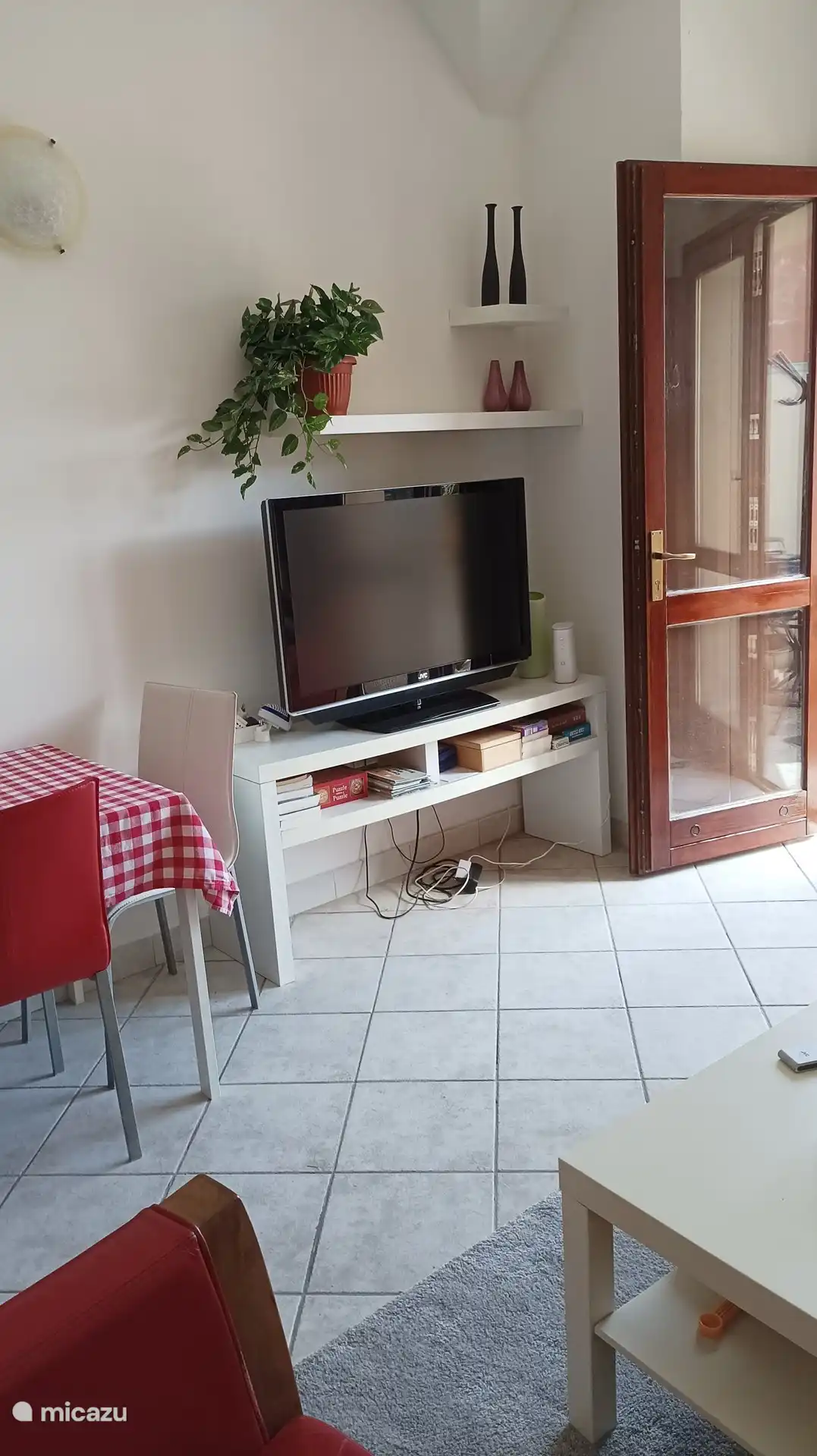 TV grande, con la posibilidad de ver canales holandeses a través de NL Ziet