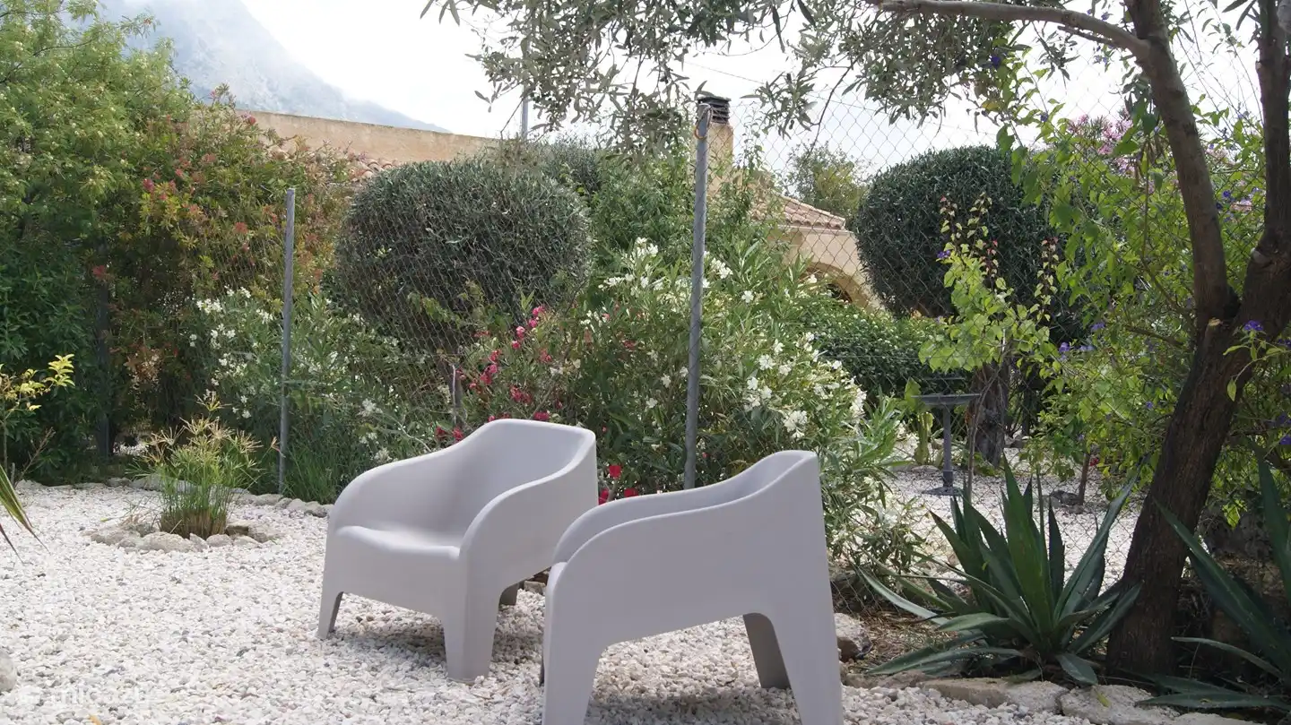 sun terrace in the garden