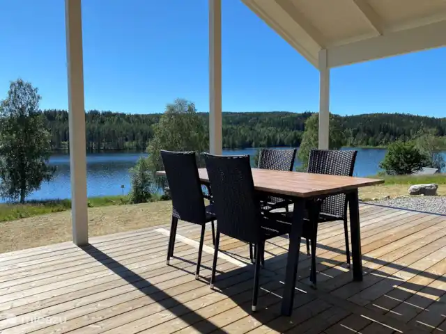 Cabane Luxueuse Avec Sauna et vue | Suède, Jämtland, Gällö - maison de vacances Le porche couvert
