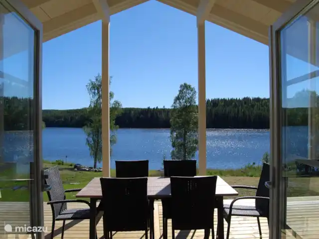 Cabane Luxueuse Avec Sauna et vue | Suède, Jämtland, Gällö - maison de vacances Vue panoramique depuis la terrasse