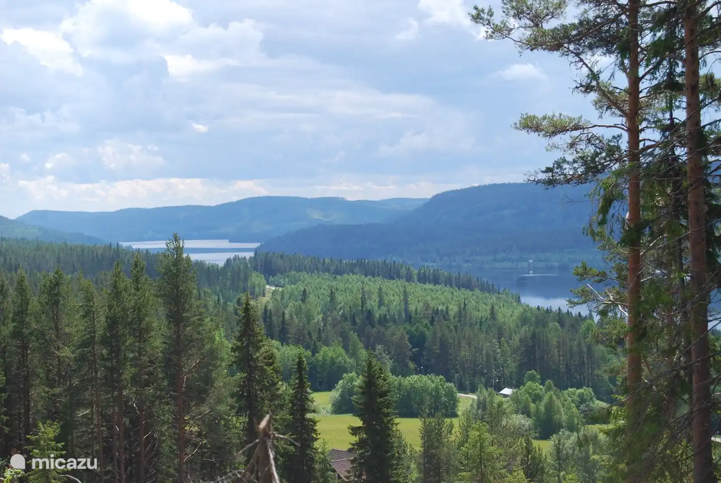 Vista sobre el lago Börjesjön