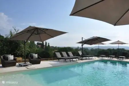 Vakantiehuis Frankrijk, Aquitaine, Sergeac - vakantiehuis Les Mesanges Zwembad