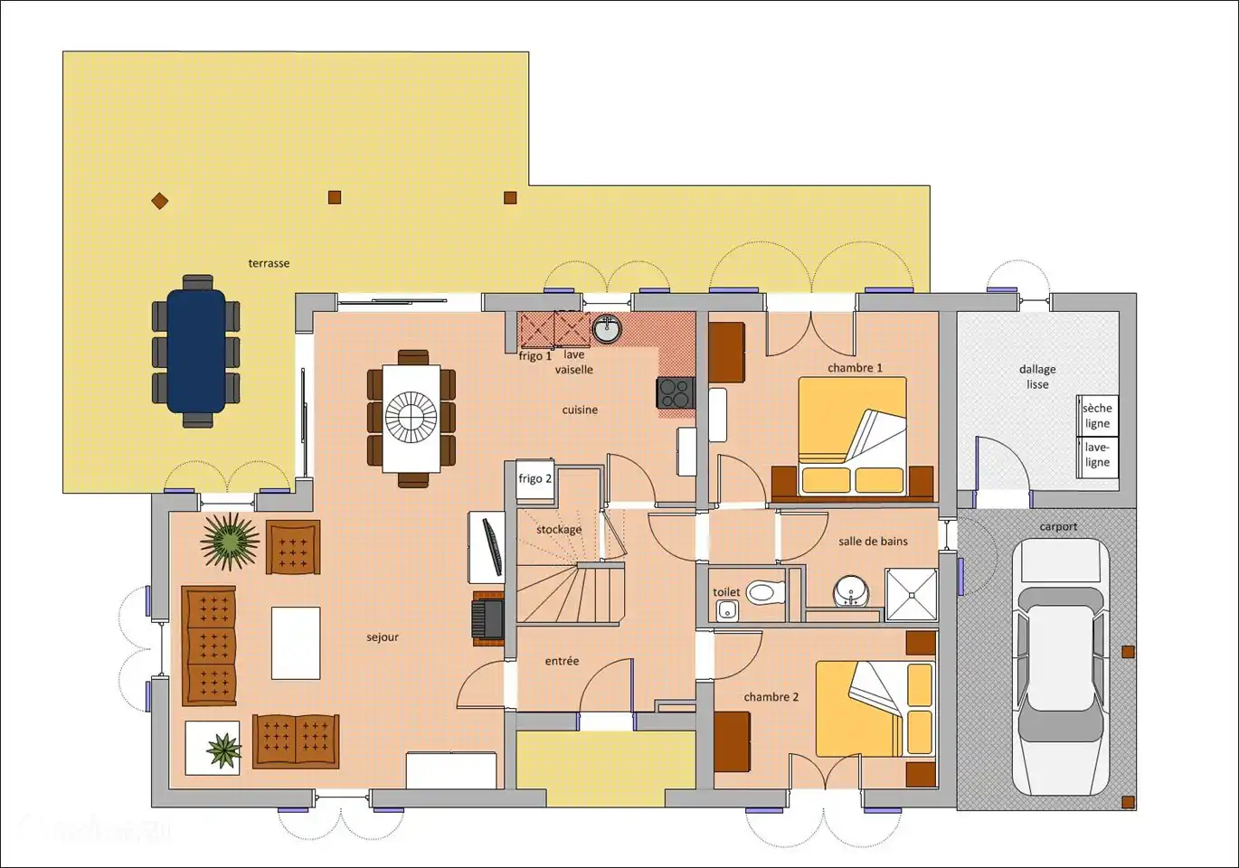 Plan de Villa Avallon