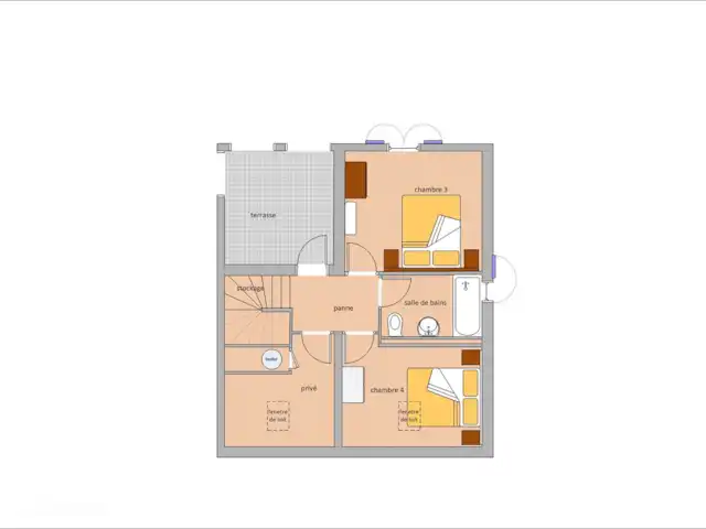 Villa Avalon | France, Ardèche, Vallon-Pont-d'Arc - villa Plan d'étage Villa Avallon