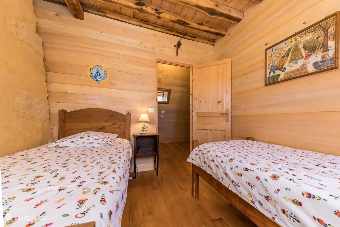 Schlafzimmer mit 2 Einzelbetten