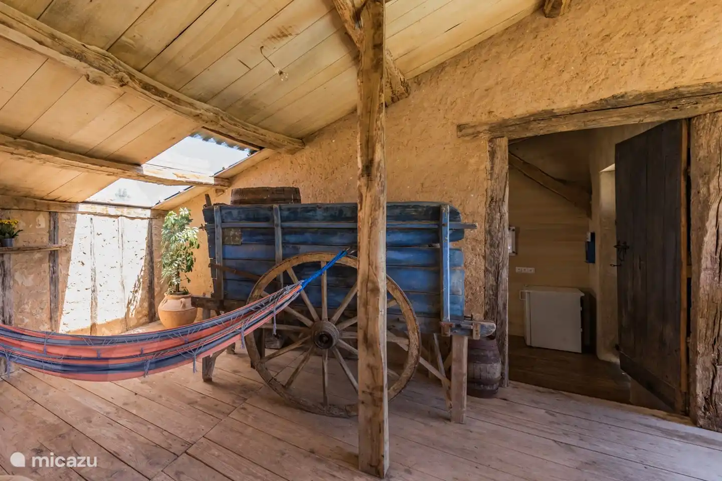 Hängematte draußen unter der Veranda