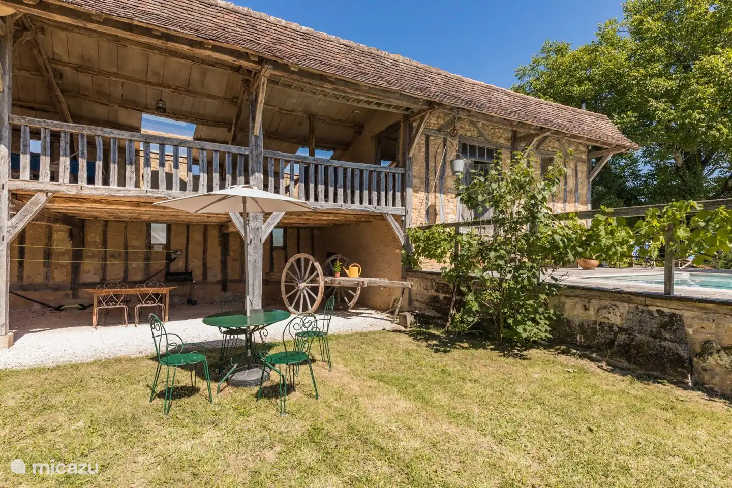 Ein Sitzplatz im Garten