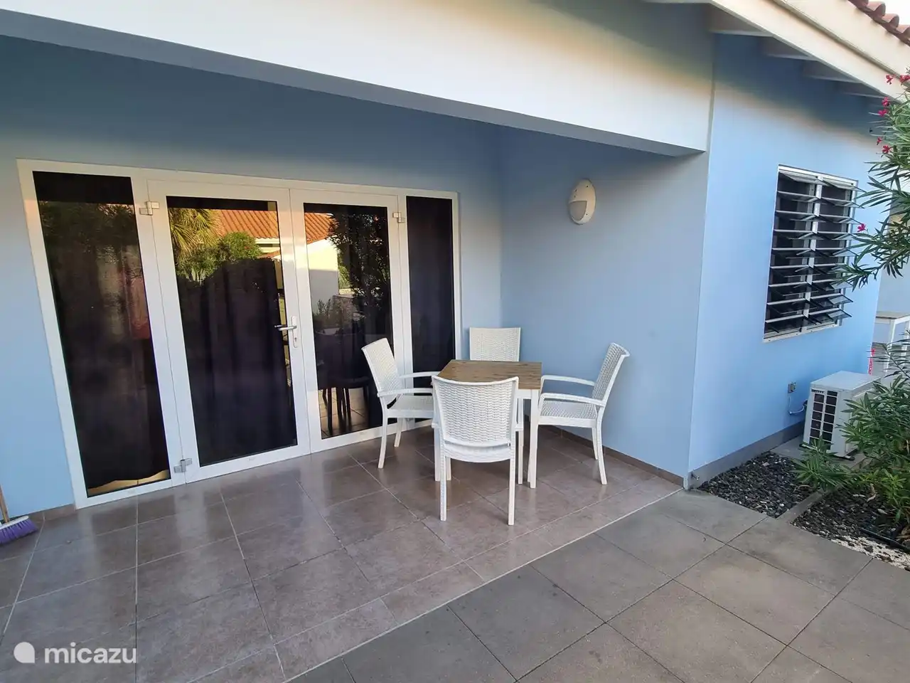 La terraza de la casa.