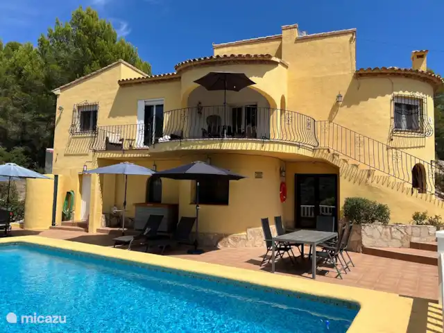 Casa Marron 2-6 personnes | Espagne, Costa Blanca, Jalón - villa Vue de la maison et grand balcon