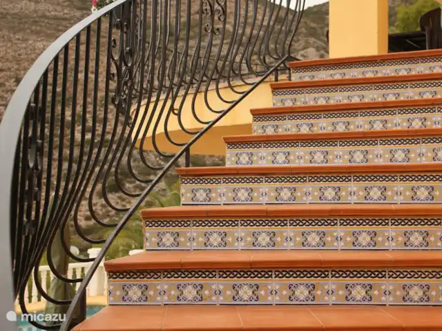 Casa Marron 2-6 personnes | Espagne, Costa Blanca, Jalón - villa Escaliers vers la terrasse.
