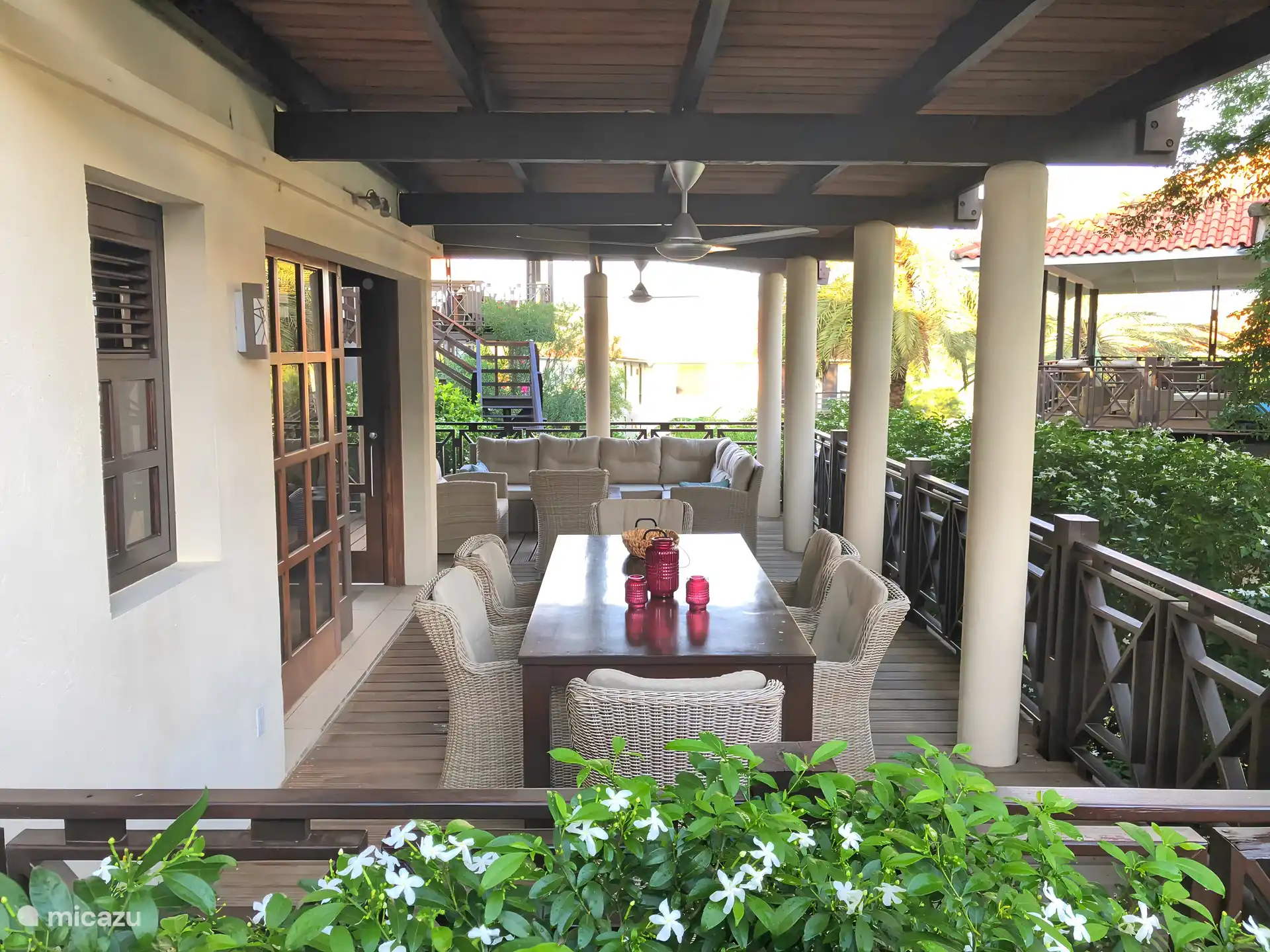 Porch in tropical setting