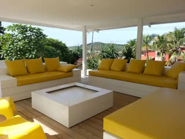Villa tropical Bottelier en Curazao, Curazao Centro, Willemstad - apartamento Salón terraza cubierta