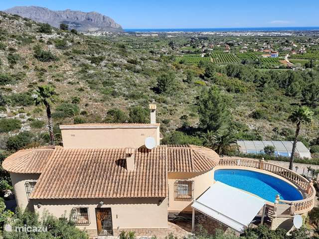 Holiday home in Spain, Costa Blanca, Benidoleig - villa Casa Brirotha with sea view