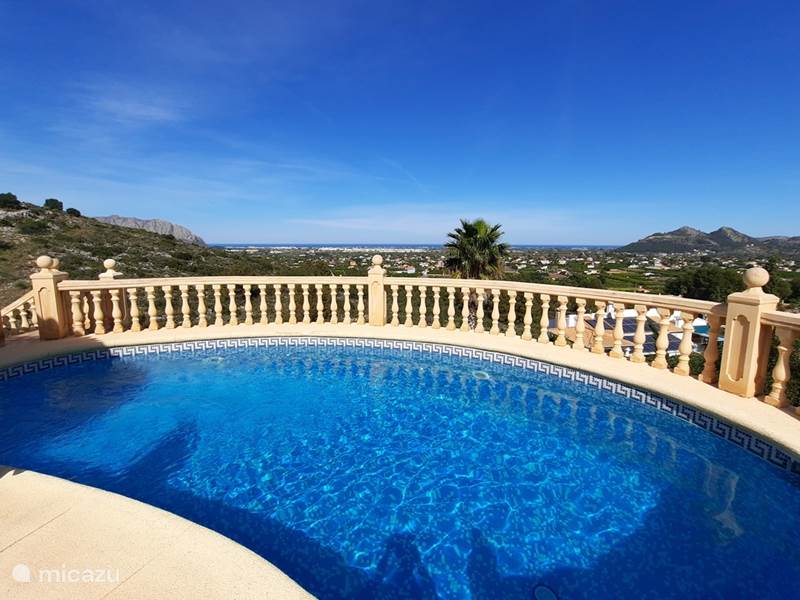 Ferienwohnung Spanien, Costa Blanca, Pedreguer Villa Casa Brirotha mit Meerblick