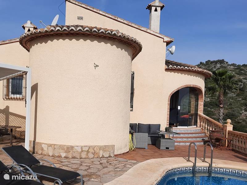 Ferienwohnung Spanien, Costa Blanca, Pedreguer Villa Casa Brirotha mit Meerblick