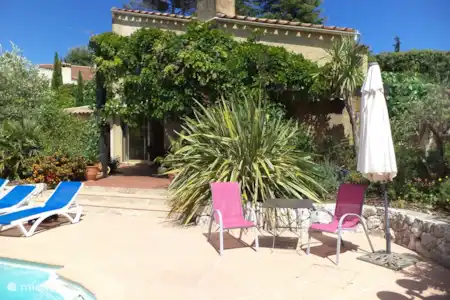 Vakantiehuis Frankrijk, Côte d´Azur, Valbonne villa Villa Valdaz terras met zwembad